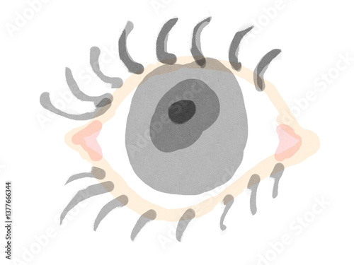 illustration of a black eye