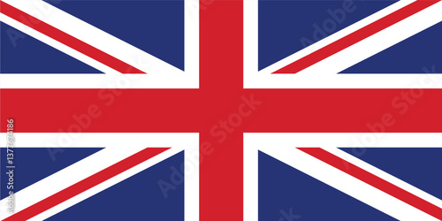 High-Quality United Kingdom Flag Vector Clipart Illustration – British Union Jack Design in EPS, AI, and PNG Formats for Graphic Design, Print, and Digital Use