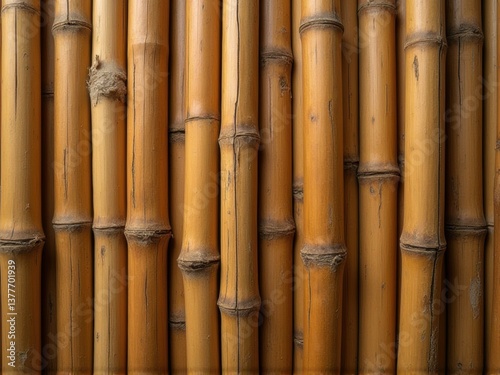 Natural bamboo texture with organic fiber details