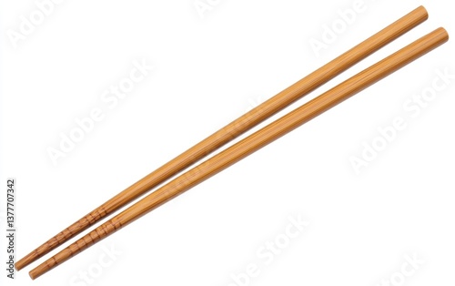 Obraz na płótnie Pair of light brown wooden chopsticks w salonie