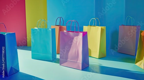 A shopping bag with, a simple style