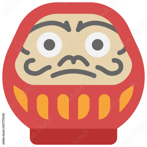 daruma flat icon