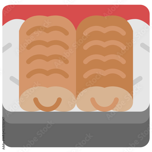 kabayaki flat icon