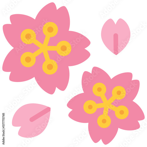 sakura flat icon