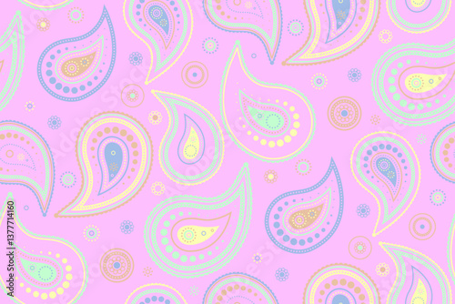 Romance boho on blossom native. Paisley ethereal to scrap stylish. Draw complexity of ornament repeating.