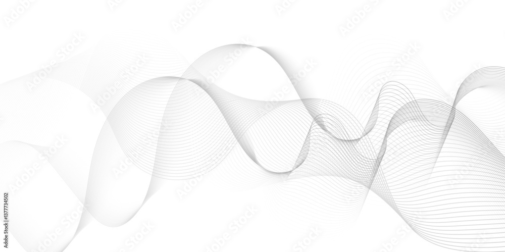 Abstract wave blend lines on transparent background. Design for banner, wallpaper, background and many more. Undulate Grey Wave Swirl, frequency sound wave, twisted curve lines with blend effect. Abstract wave blend lines on transparent background. Design for banner, wallpaper, background and many more. Undulate Grey Wave Swirl, frequency sound wave, twisted curve lines with blend effect.