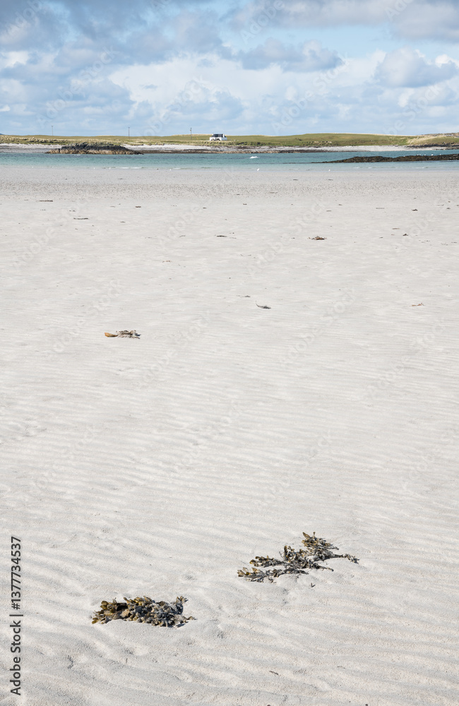 Obraz premium Traigh Shathalum, Salum beach, Isle of Tiree, Inner Hebrides, Scotland
