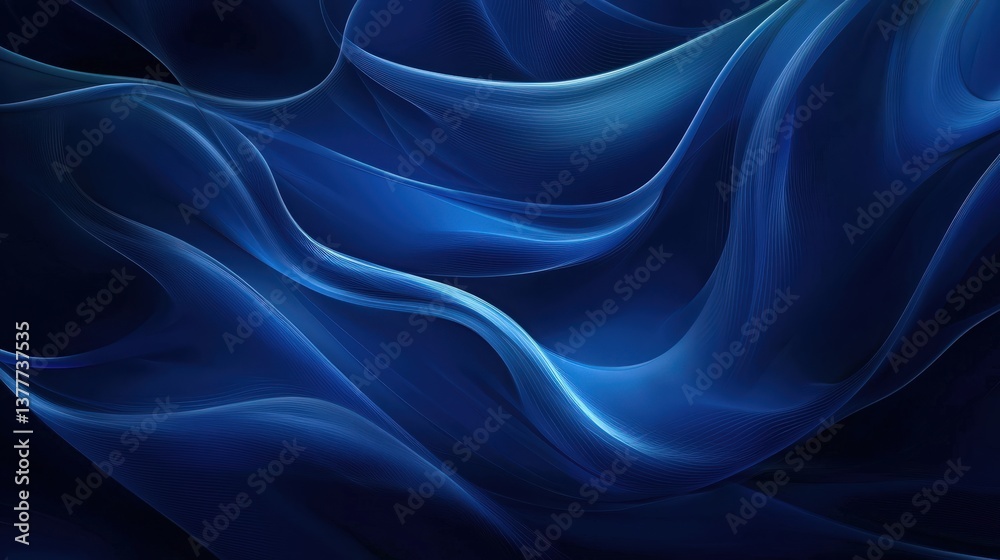 Obraz premium abstract dark blue waves background