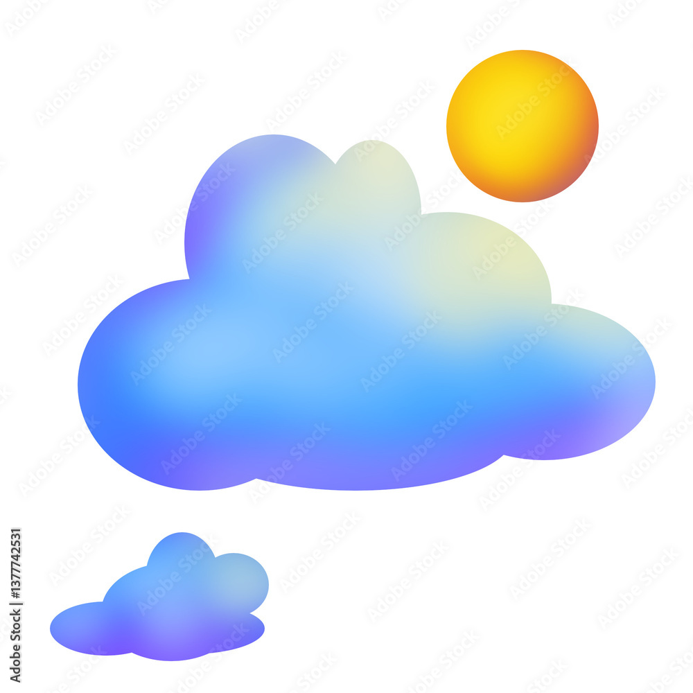 cloud and sun cloud and sun