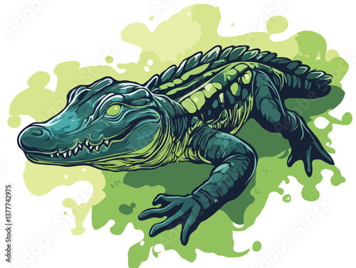 crocodile vector art