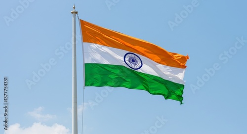 Blurred indian flag image