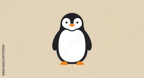Obraz na płótnie Simple penguin illustration