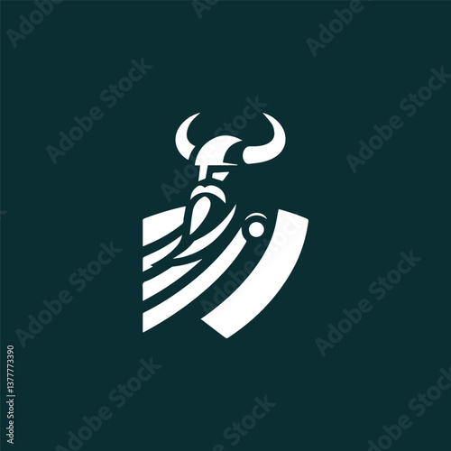Viking man logo