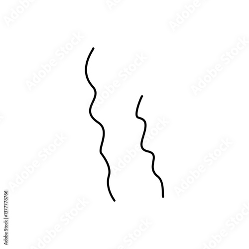 Cartoon Effect Line Vibrate Shaking Vector