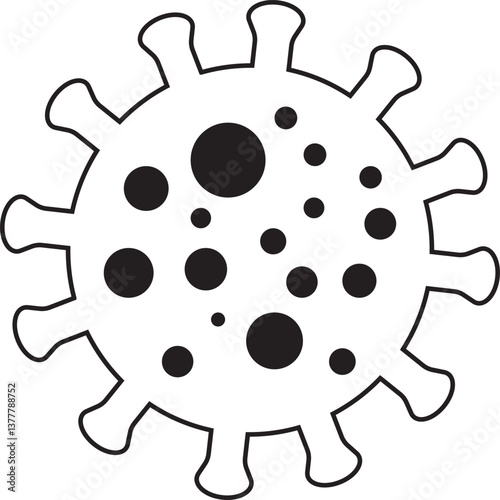 probiotic icon illustration design with outline