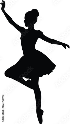 silhouette of a ballerina