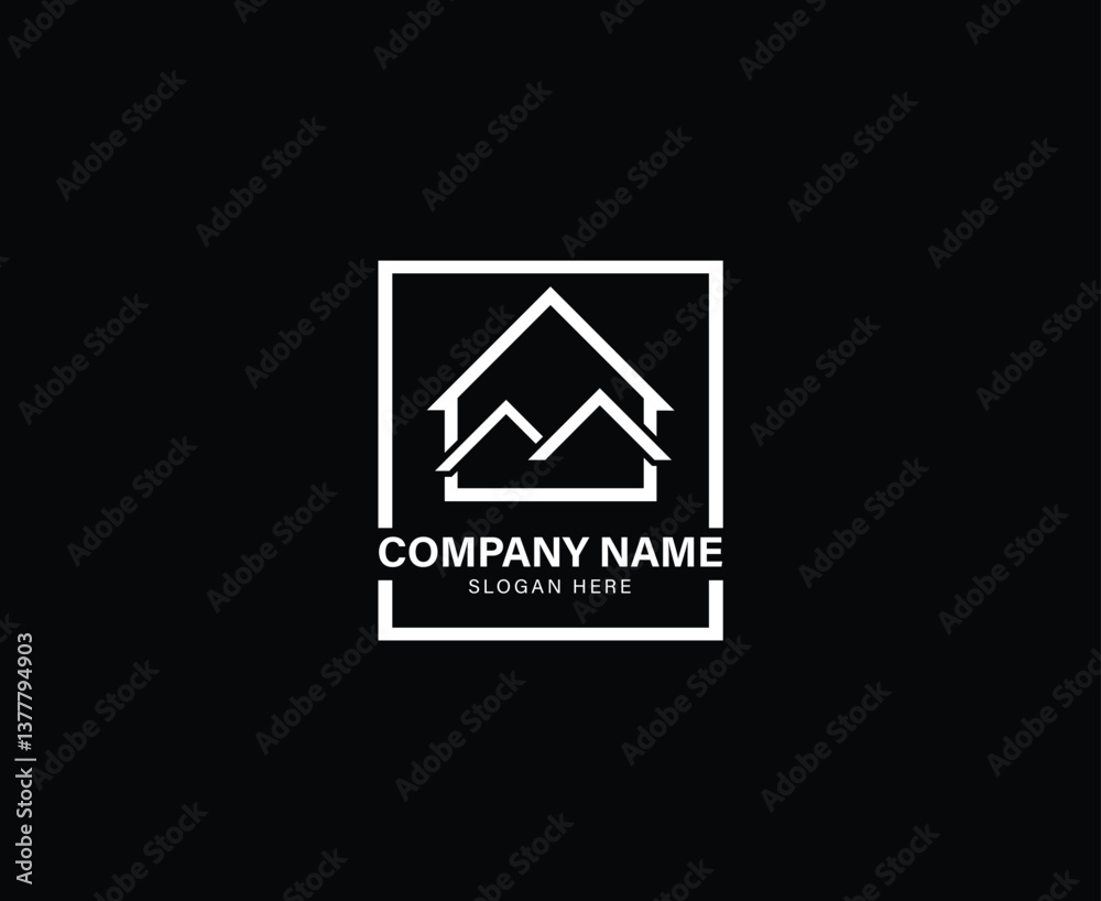 real estate minimalist business logo real estate minimalist business logo