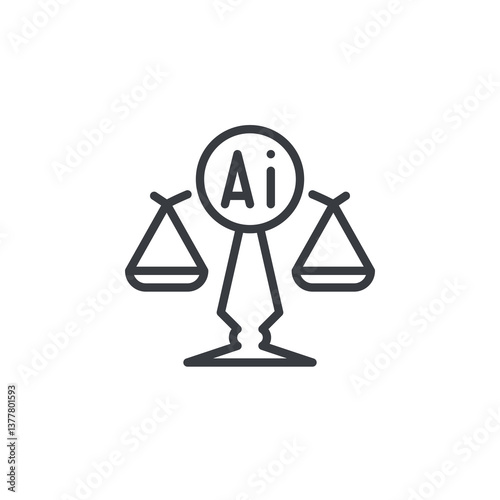 AI Ethics in Business line icon