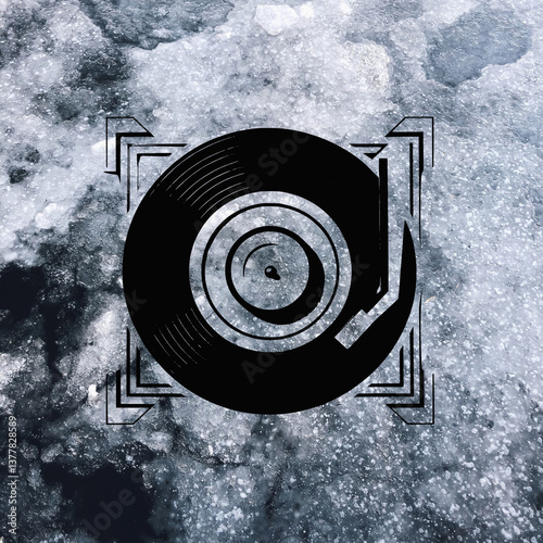 retro style, retro background, vinyl record drawn, cassette tape 90s, music of that time