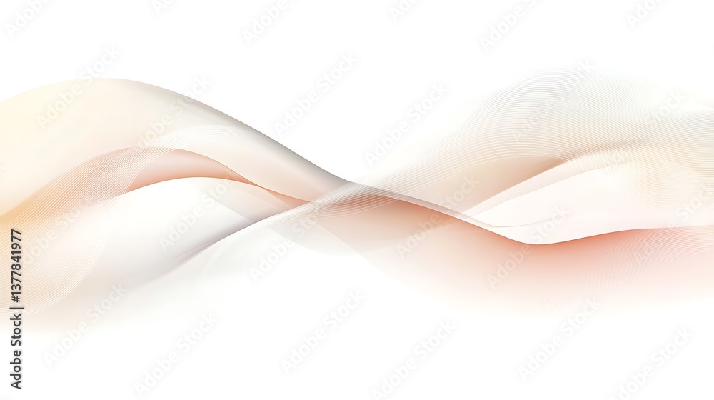 Abstract Waves with Soft Hues, and Background. Abstract Waves with Soft Hues, and Background.