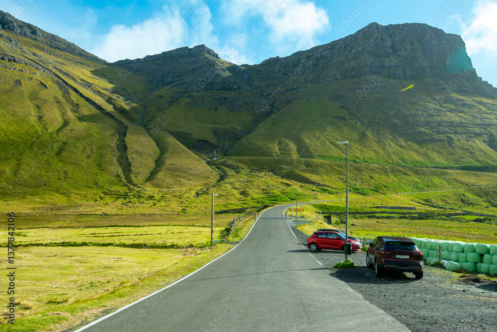 Fototapeta premium Scenic Route 45 - Faroe Islands