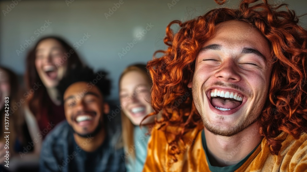 Smiling young couple portrait shows happy man and woman together Smiling young couple portrait shows happy man and woman together