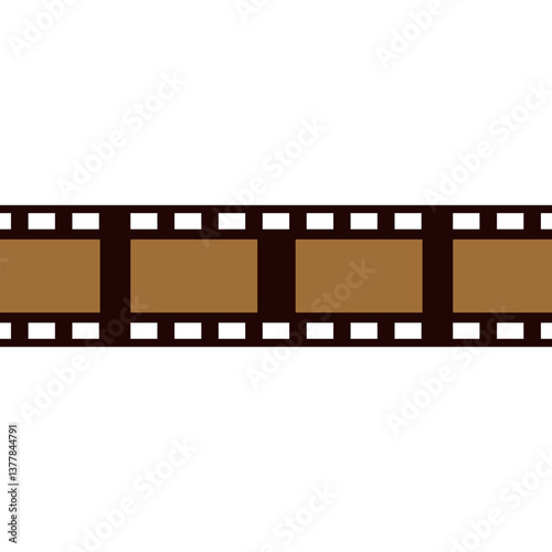 Retro Film Strip Frames Old Roll