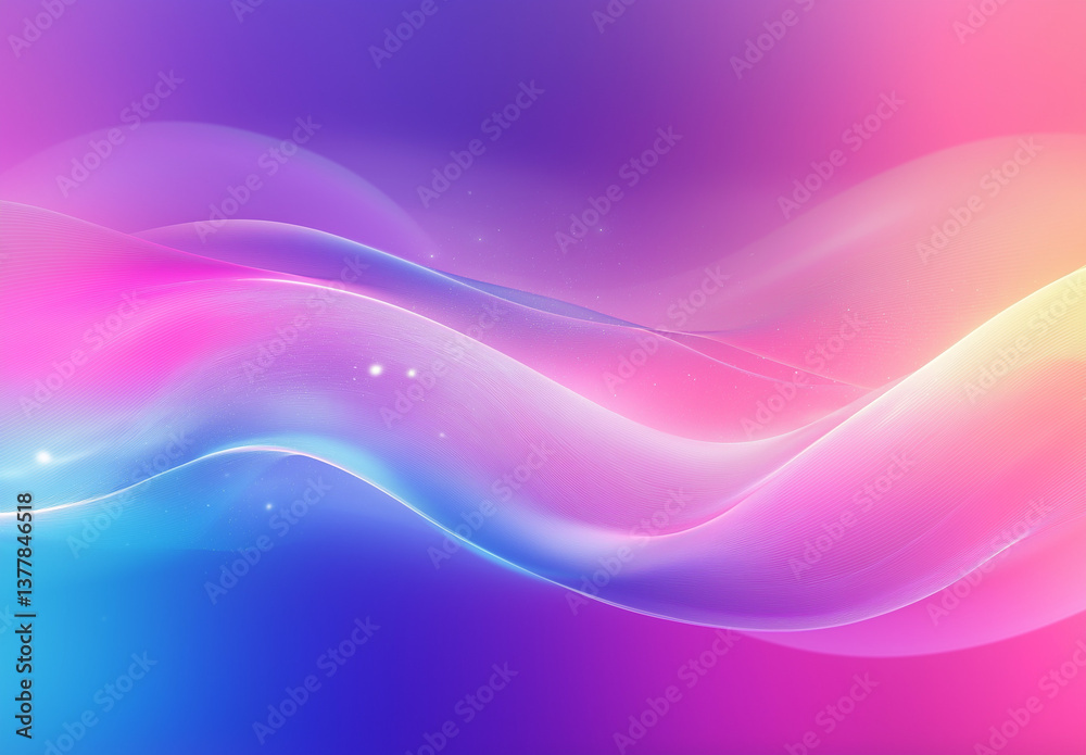 Abstract Gradient Background with Pastel Waves and Soft Curves Abstract Gradient Background with Pastel Waves and Soft Curves