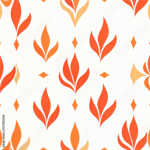 Seamless pattern by fire