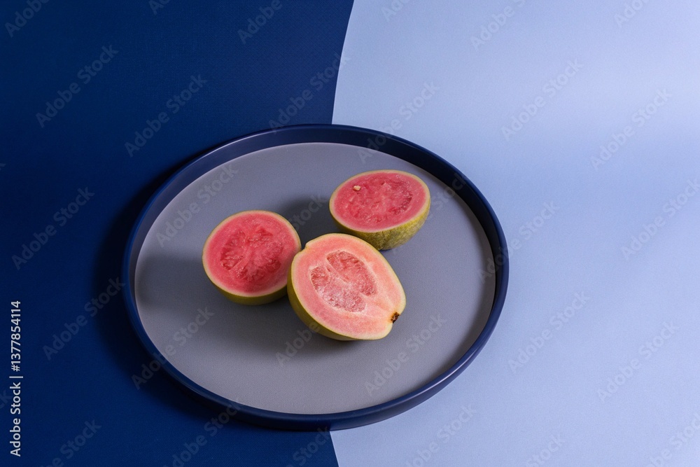Guava on a plate Guava on a plate