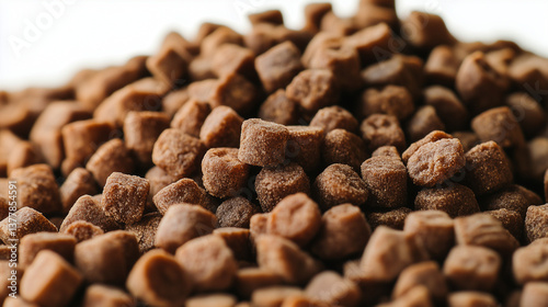 a pile of brown dry pet food