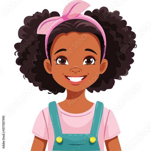 Portrait of a Happy Smiling Girl