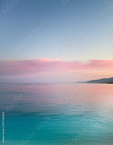 Gradient of Soft Pastel Shades in a Serene Composition