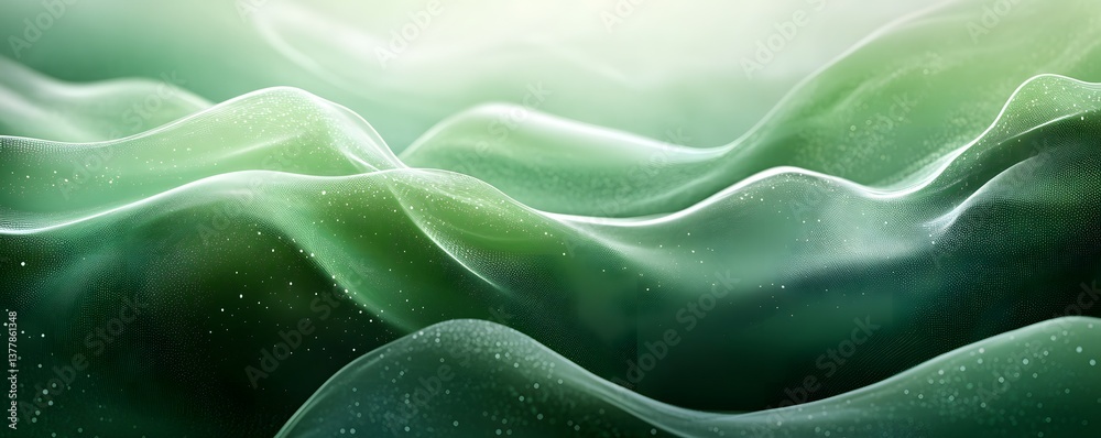 Abstract Green Wave Background Digital Art Modern Design Elegant Texture Smooth Surface Flowing Lines Subtle Gradient Greenish Hues Serene Peaceful Abstract Green Wave Background Digital Art Modern Design Elegant Texture Smooth Surface Flowing Lines Subtle Gradient Greenish Hues Serene Peaceful