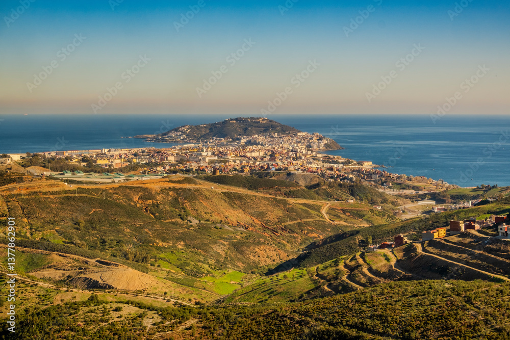 Beautiful landscape of Ceuta in Spain, Africa