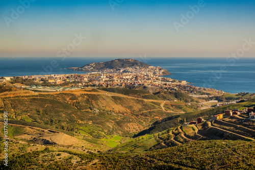Obraz na płótnie Beautiful landscape of Ceuta in Spain, Africa w salonie
