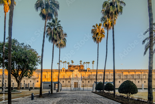 Obraz na płótnie view of Andalusian parlament in Seville, Spain w salonie