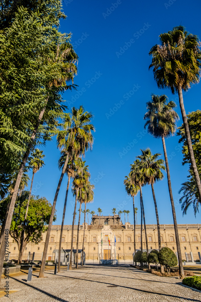 view of Andalusian parlament in Seville, Spain