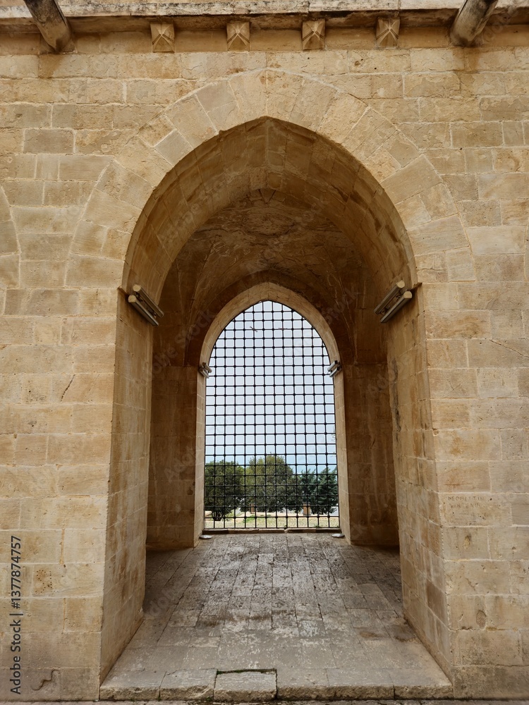 Fototapeta premium Kasimiye Madrasa is located in Mardin, Türkiye, which is an architectural treasure from the Artuqid period
