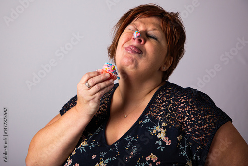Nose full of icing
