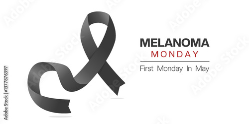 Melanoma Monday. Great for posters, banners, social media and more. White background.