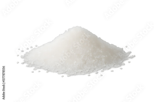 White sugar pile isolated on transparent background
