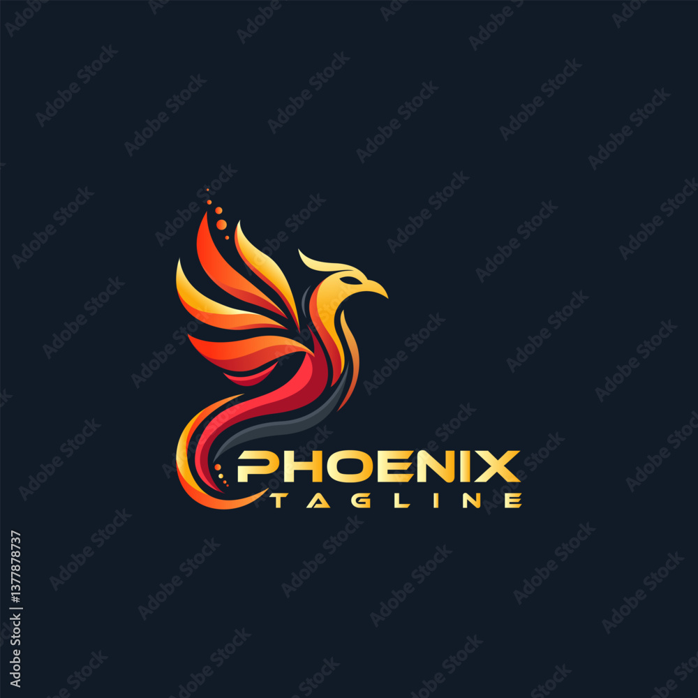 Vector Phoenix Logo Template Design Vector Phoenix Logo Template Design