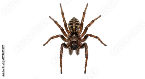 Fototapeta Isolated Macro Shot of a Spider