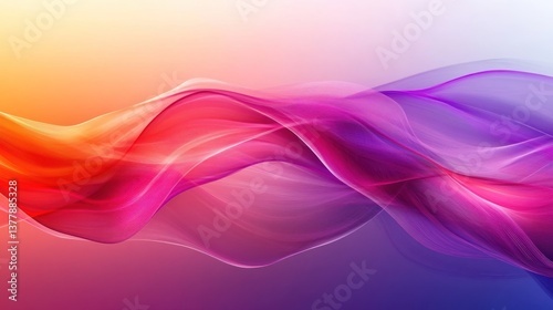 Abstract Colorful Wave Design: Vibrant Hues and Flowing Forms