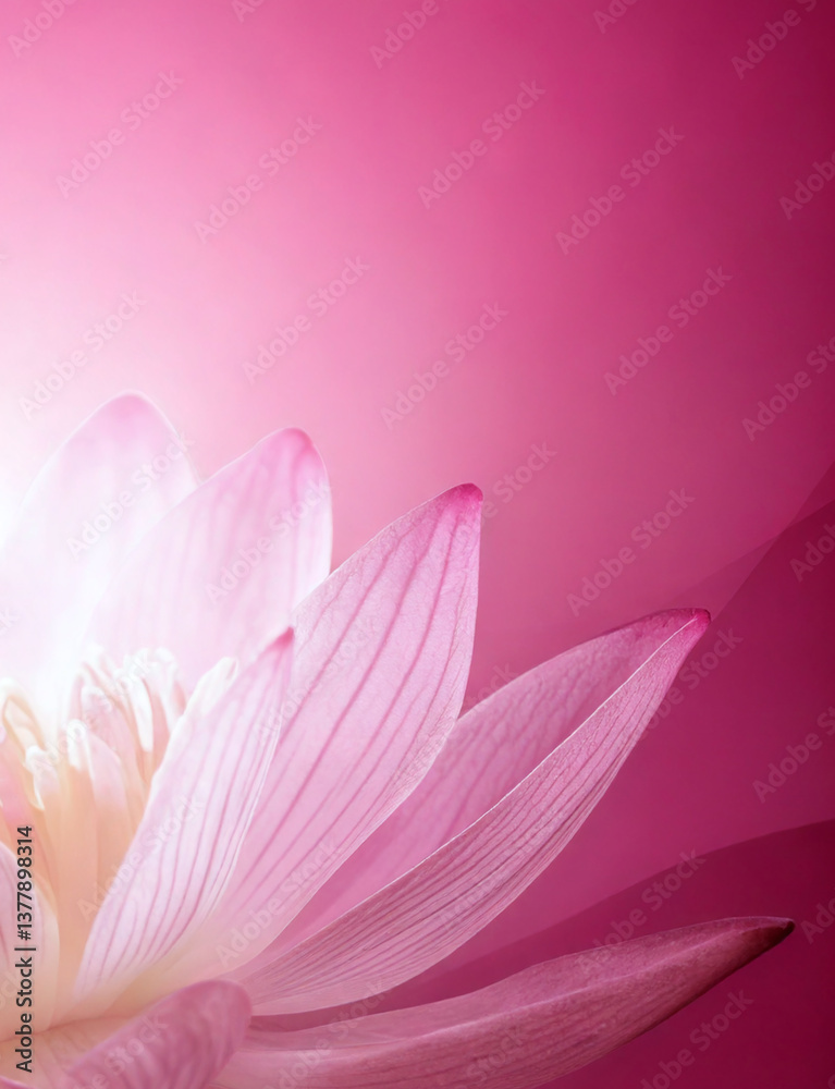 Fototapeta premium Background with beautiful lotus flowers in full bloom