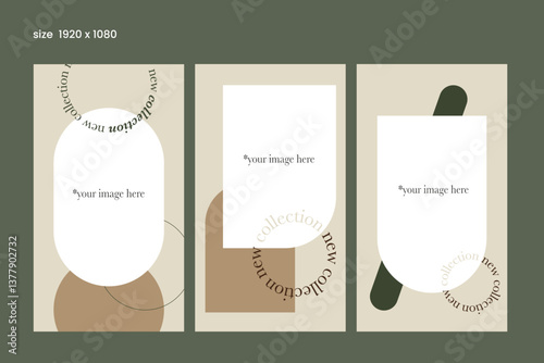 Minimalist Fashion Social Media Templates – Elegant Beige Aesthetic Design for Branding & Marketing