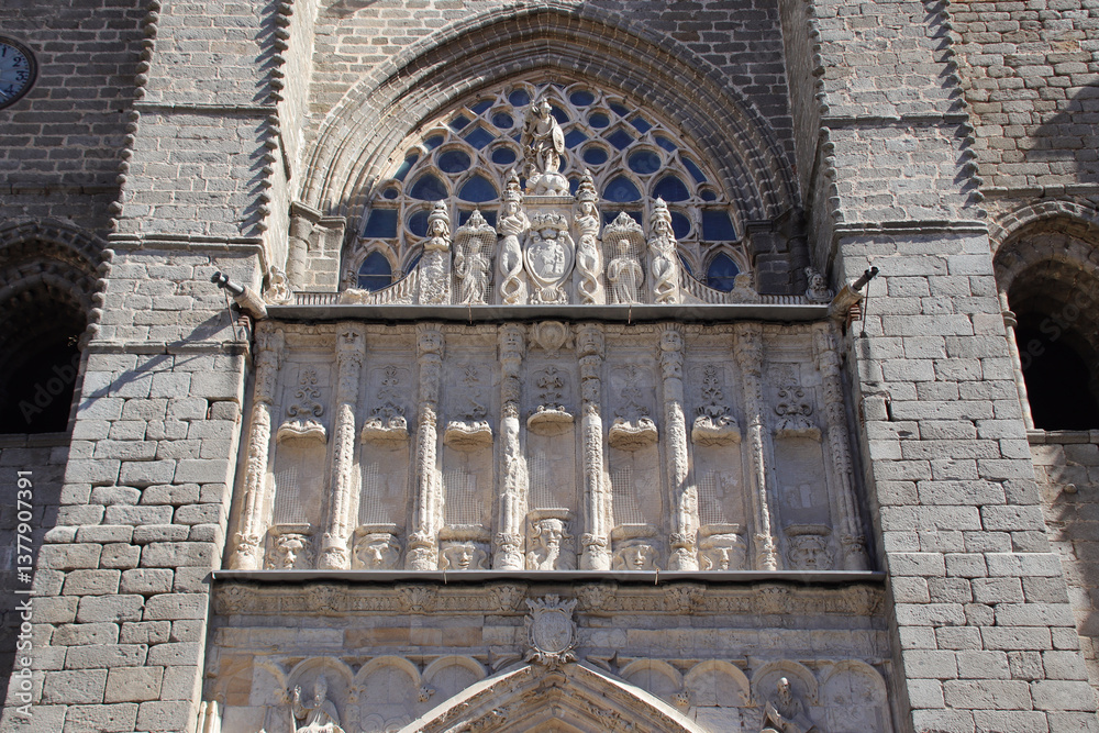 gothic cathedral in avila in spain