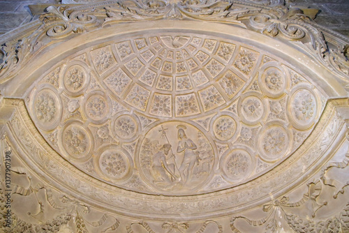 Obraz na płótnie gothic cathedral in avila in spain w salonie