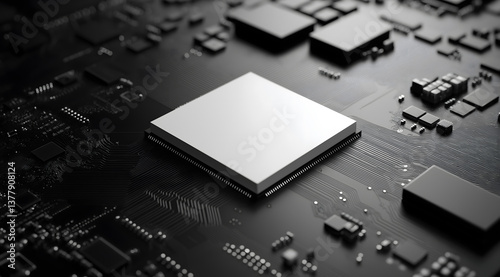 Close-up of a Computer Chip